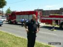 FF./PO. Schroder (front) poses for the camera as the crew from S169 (back) finish parking their truck.